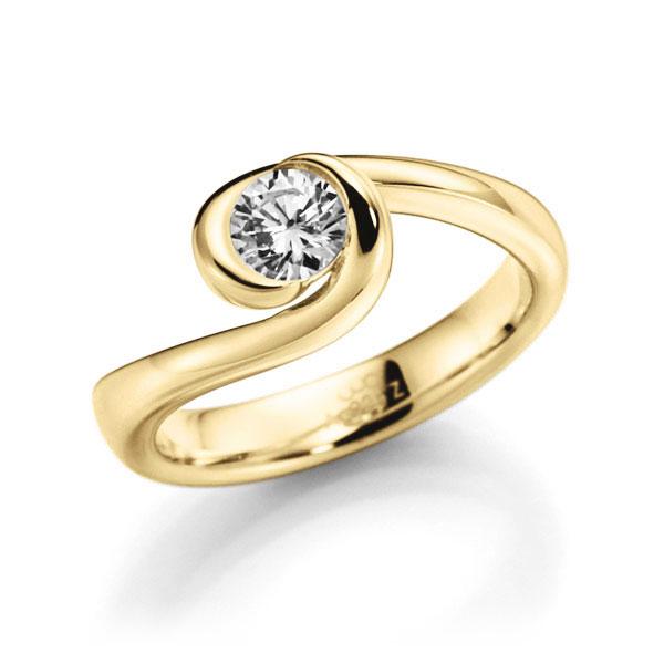 Verlobungsring in Gelbgold 585 mit 0,5 ct. Brillant tw, si von acredo - A-10LGQM-G5-1R7K5JZ Verlobungsring in Gelbgold 585 mit 0,5 ct. Brillant tw, si von acredo - A-10LGQM-G5-1R7K5JZ