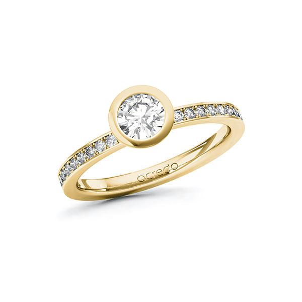 Verlobungsring in Gelbgold 585 mit 0,5 ct. + zus. 0,2 ct. Brillant tw, si von acredo - A-10F7Z7-GG5-1R7VQ7Z Verlobungsring in Gelbgold 585 mit 0,5 ct. + zus. 0,2 ct. Brillant tw, si von acredo - A-10F7Z7-GG5-1R7VQ7Z