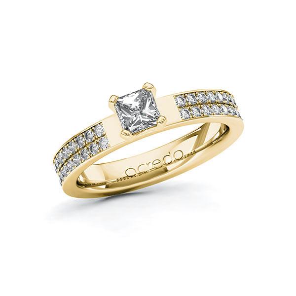 Verlobungsring in Gelbgold 585 mit 0,5 ct. + zus. 0,36 ct. Brillant tw, vs tw, si von acredo - A-ZXCEX-GG5-1R20Z1Z Verlobungsring in Gelbgold 585 mit 0,5 ct. + zus. 0,36 ct. Brillant tw, vs tw, si von acredo - A-ZXCEX-GG5-1R20Z1Z