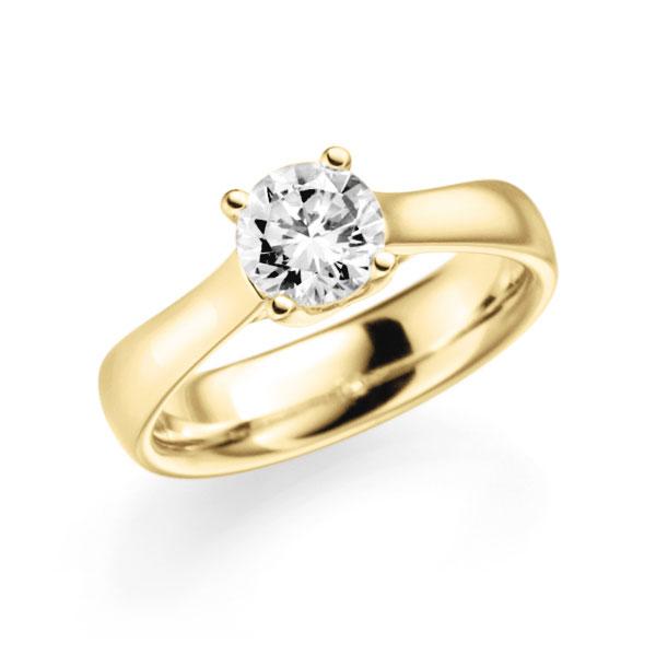 Verlobungsring in Gelbgold 585 mit 0,7 ct. Brillant tw, si von 123gold - E-3673N-GG5-1R7K9LZ Verlobungsring in Gelbgold 585 mit 0,7 ct. Brillant tw, si von 123gold - E-3673N-GG5-1R7K9LZ