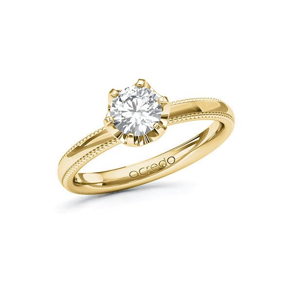 Verlobungsring in Gelbgold 585 mit 0,7 ct. Brillant tw, si von acredo - A-11LVK3-GGG5-1R7LEUZ Verlobungsring in Gelbgold 585 mit 0,7 ct. Brillant tw, si von acredo - A-11LVK3-GGG5-1R7LEUZ