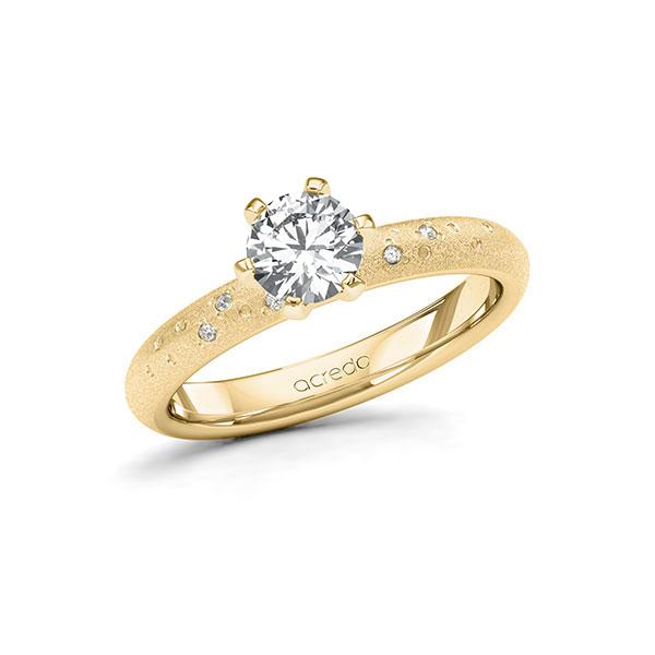 Verlobungsring in Gelbgold 585 mit 0,7 ct. + zus. 0,03 ct. Brillant tw, si von acredo - A-11LW4X-GG5-1TVPWNZ Verlobungsring in Gelbgold 585 mit 0,7 ct. + zus. 0,03 ct. Brillant tw, si von acredo - A-11LW4X-GG5-1TVPWNZ