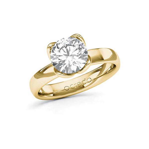 Verlobungsring in Gelbgold 585 mit 2 ct. Brillant tw, vs von acredo - A-13MXIH-GG5-1R0P64Z Verlobungsring in Gelbgold 585 mit 2 ct. Brillant tw, vs von acredo - A-13MXIH-GG5-1R0P64Z