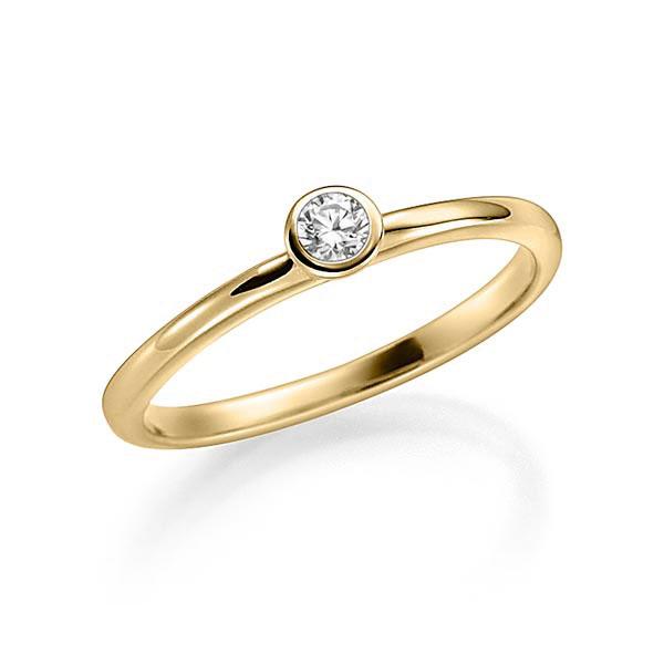 Verlobungsring in Gelbgold 585 mit zus. 0,08 ct. Brillant tw, vs von Steinberg - C-Z7KNG-G5-1FX4XWZ Verlobungsring in Gelbgold 585 mit zus. 0,08 ct. Brillant tw, vs von Steinberg - C-Z7KNG-G5-1FX4XWZ