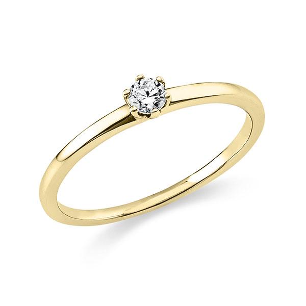 Verlobungsring in Gelbgold 585 mit zus. 0,1 ct. Brillant tw, si - BD-13LKPR-G5-1XA3T4Z Verlobungsring in Gelbgold 585 mit zus. 0,1 ct. Brillant tw, si - BD-13LKPR-G5-1XA3T4Z