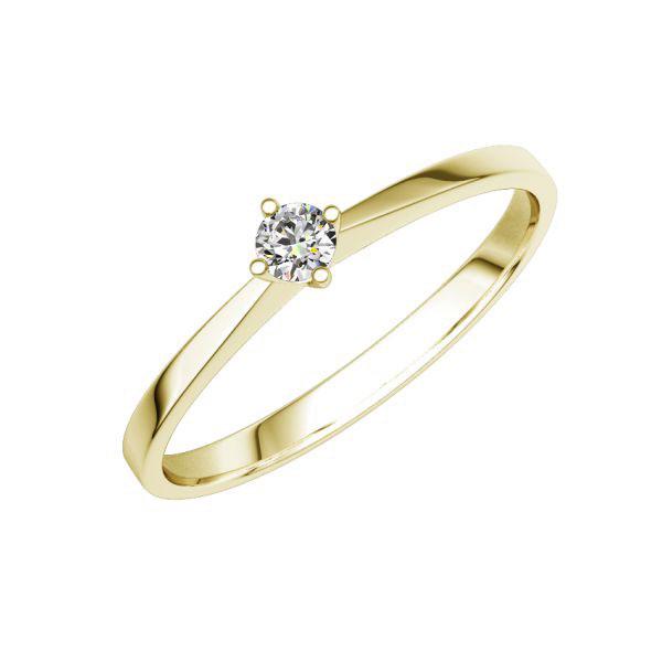Verlobungsring in Gelbgold 585 mit zus. 0,1 ct. Brillant tw, si von 123gold - E-Z7ZFJ-G5-1TT9CZ Verlobungsring in Gelbgold 585 mit zus. 0,1 ct. Brillant tw, si von 123gold - E-Z7ZFJ-G5-1TT9CZ