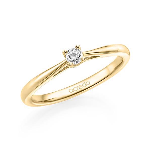 Verlobungsring in Gelbgold 585 mit zus. 0,1 ct. Brillant tw, si von acredo - A-UR4F1-G5-1TWF1Z Verlobungsring in Gelbgold 585 mit zus. 0,1 ct. Brillant tw, si von acredo - A-UR4F1-G5-1TWF1Z