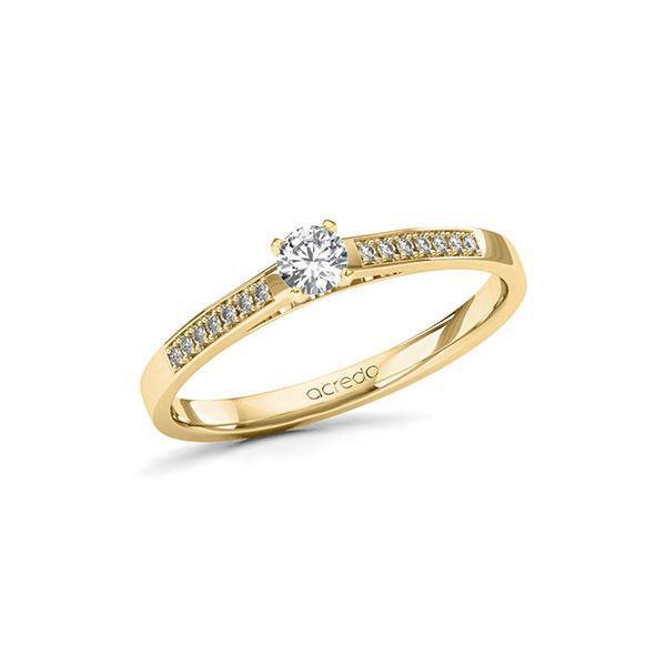 Verlobungsring in Gelbgold 585 mit zus. 0,24 ct. Brillant tw, si von acredo - A-11LS8G-GG5-1TVPVXZ Verlobungsring in Gelbgold 585 mit zus. 0,24 ct. Brillant tw, si von acredo - A-11LS8G-GG5-1TVPVXZ