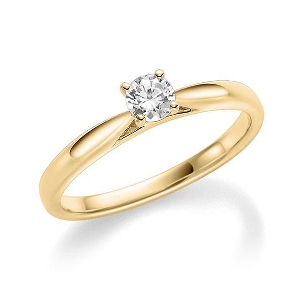 Verlobungsring in Gelbgold 585 mit zus. 0,25 ct. Brillant tw, si von Steinberg - Q-ZF60Z-G5-1U12I6Z Verlobungsring in Gelbgold 585 mit zus. 0,25 ct. Brillant tw, si von Steinberg - Q-ZF60Z-G5-1U12I6Z