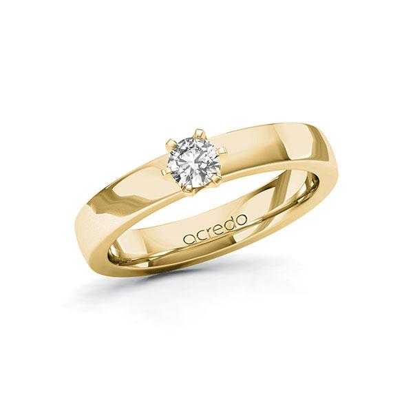 Verlobungsring in Gelbgold 585 mit zus. 0,25 ct. tw, si von acredo - A-10DEZ4-GG5-1WWW9LZ Verlobungsring in Gelbgold 585 mit zus. 0,25 ct. tw, si von acredo - A-10DEZ4-GG5-1WWW9LZ