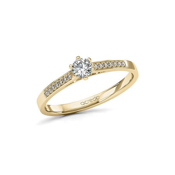 Verlobungsring in Gelbgold 585 mit zus. 0,27 ct. Brillant tw, si von acredo - A-11LSAA-GG5-1TVPQPZ Verlobungsring in Gelbgold 585 mit zus. 0,27 ct. Brillant tw, si von acredo - A-11LSAA-GG5-1TVPQPZ