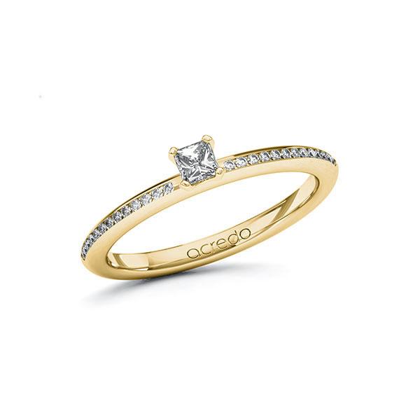 Verlobungsring in Gelbgold 585 mit zus. 0,28 ct. Brillant tw, si von acredo - A-ZYP1T-GG5-1R83X6Z Verlobungsring in Gelbgold 585 mit zus. 0,28 ct. Brillant tw, si von acredo - A-ZYP1T-GG5-1R83X6Z