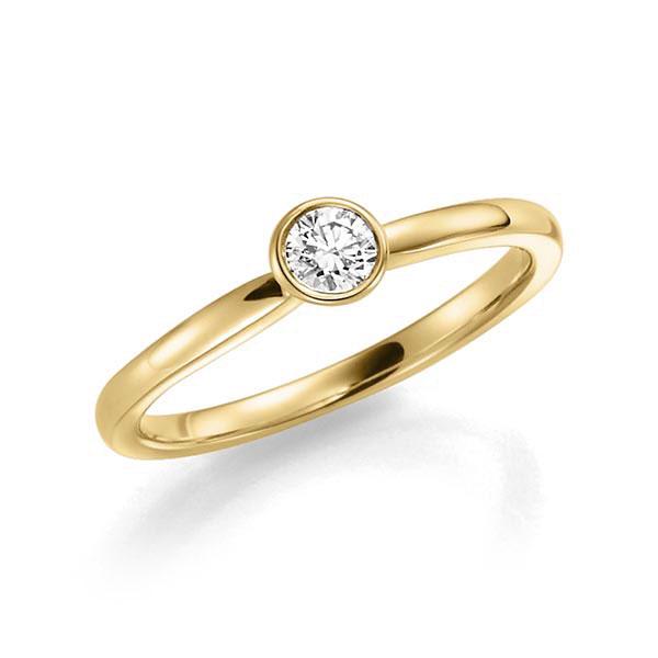 Verlobungsring in Gelbgold 585 mit zus. 0,2 ct. Brillant tw, si von 123gold - E-RJA4R-G5-1FX526Z Verlobungsring in Gelbgold 585 mit zus. 0,2 ct. Brillant tw, si von 123gold - E-RJA4R-G5-1FX526Z
