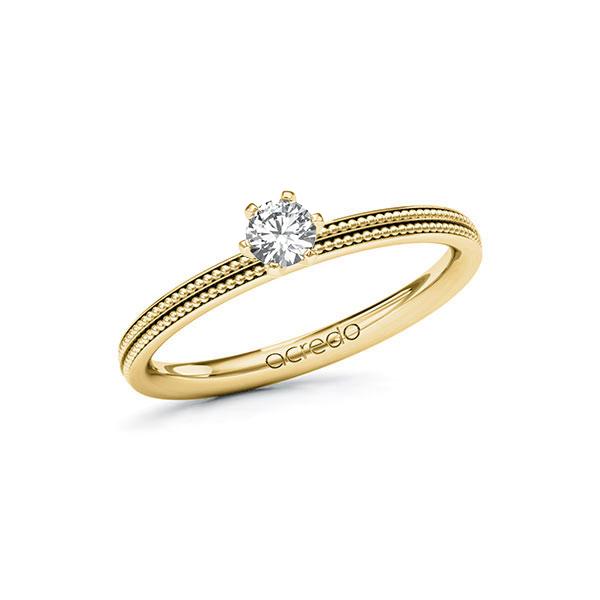 Verlobungsring in Gelbgold 585 mit zus. 0,2 ct. Brillant tw, si von acredo - A-10ZGPJ-GG5-1R0VPAZ Verlobungsring in Gelbgold 585 mit zus. 0,2 ct. Brillant tw, si von acredo - A-10ZGPJ-GG5-1R0VPAZ