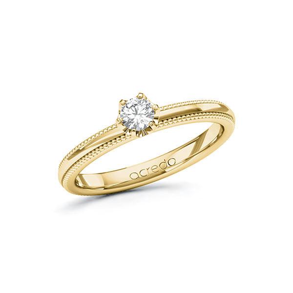 Verlobungsring in Gelbgold 585 mit zus. 0,2 ct. Brillant tw, si von acredo - A-10ZL7Y-GGG5-1Y26A2Z Verlobungsring in Gelbgold 585 mit zus. 0,2 ct. Brillant tw, si von acredo - A-10ZL7Y-GGG5-1Y26A2Z