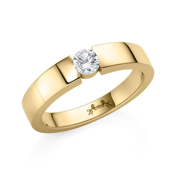 Verlobungsring in Gelbgold 585 mit zus. 0,2 ct. Brillant tw, si von Steinberg - C-31Z4K-G5-1TNH8Z Verlobungsring in Gelbgold 585 mit zus. 0,2 ct. Brillant tw, si von Steinberg - C-31Z4K-G5-1TNH8Z