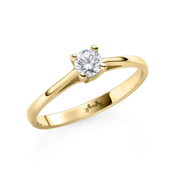 Verlobungsring in Gelbgold 585 mit zus. 0,2 ct. Brillant tw, si von Steinberg - C-329DR-G5-1TT9TZ Verlobungsring in Gelbgold 585 mit zus. 0,2 ct. Brillant tw, si von Steinberg - C-329DR-G5-1TT9TZ