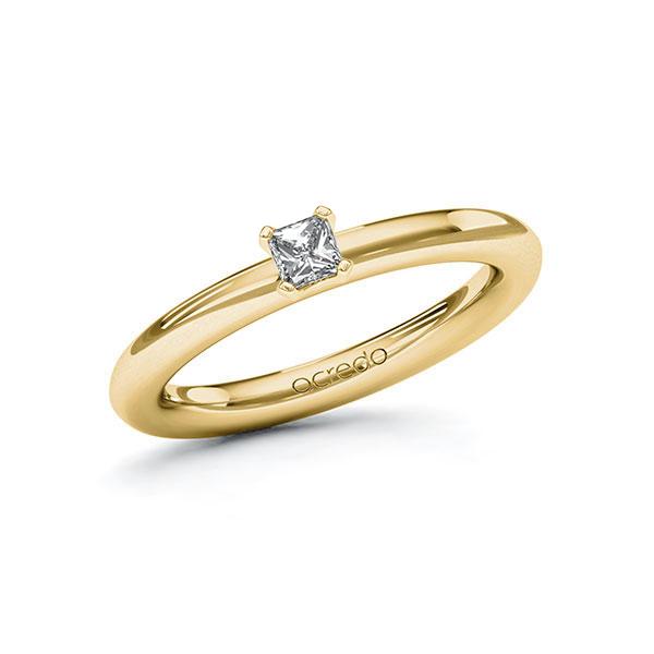 Verlobungsring in Gelbgold 585 mit zus. 0,2 ct. Brillant tw, vs von acredo - A-ZYCUN-GG5-1R0VX9Z Verlobungsring in Gelbgold 585 mit zus. 0,2 ct. Brillant tw, vs von acredo - A-ZYCUN-GG5-1R0VX9Z