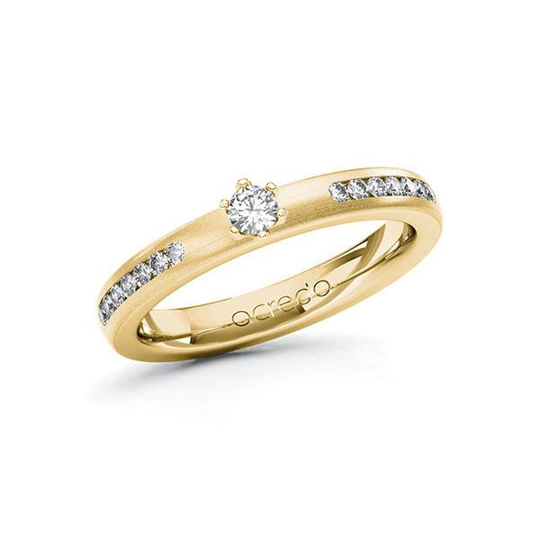 Verlobungsring in Gelbgold 585 mit zus. 0,31 ct. Brillant tw, si von acredo - A-ZWRUA-GG5-1Y25VPZ Verlobungsring in Gelbgold 585 mit zus. 0,31 ct. Brillant tw, si von acredo - A-ZWRUA-GG5-1Y25VPZ