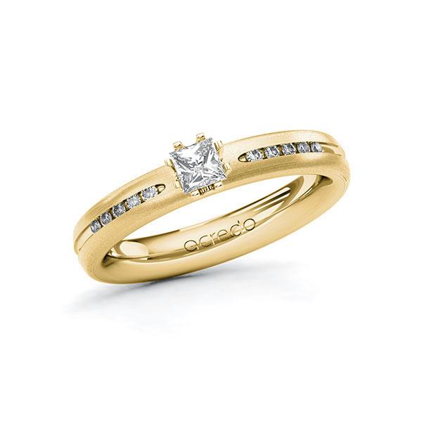 Verlobungsring in Gelbgold 585 mit zus. 0,33 ct. Prinzess-Diamant tw, si von acredo - A-10TNW6-GGG5-1RQGY3Z Verlobungsring in Gelbgold 585 mit zus. 0,33 ct. Prinzess-Diamant tw, si von acredo - A-10TNW6-GGG5-1RQGY3Z