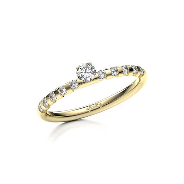 Verlobungsring in Gelbgold 585 mit zus. 0,35 ct. Brillant tw, si von Steinberg - Q-13J36R-GG5-1X7H8TZ Verlobungsring in Gelbgold 585 mit zus. 0,35 ct. Brillant tw, si von Steinberg - Q-13J36R-GG5-1X7H8TZ