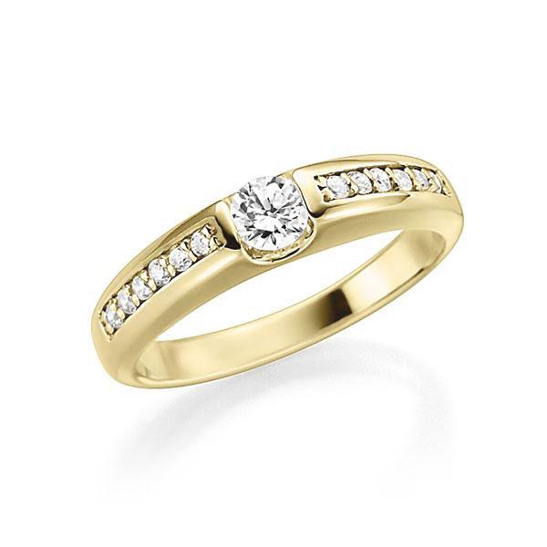 Verlobungsring in Gelbgold 585 mit zus. 0,38 ct. Brillant tw, si tw, vs von Steinberg - C-Z7IPR-G5-1PNG4VZ Verlobungsring in Gelbgold 585 mit zus. 0,38 ct. Brillant tw, si tw, vs von Steinberg - C-Z7IPR-G5-1PNG4VZ