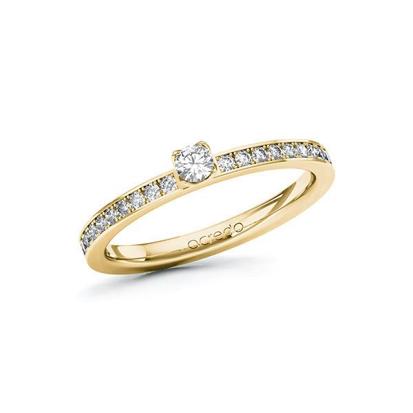 Verlobungsring in Gelbgold 585 mit zus. 0,3 ct. Brillant tw, si von acredo - A-ZXC1V-GG5-1R5Q5MZ Verlobungsring in Gelbgold 585 mit zus. 0,3 ct. Brillant tw, si von acredo - A-ZXC1V-GG5-1R5Q5MZ