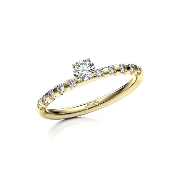 Verlobungsring in Gelbgold 585 mit zus. 0,45 ct. Brillant tw, si von Steinberg - Q-13J3B3-GG5-1X7H8VZ Verlobungsring in Gelbgold 585 mit zus. 0,45 ct. Brillant tw, si von Steinberg - Q-13J3B3-GG5-1X7H8VZ