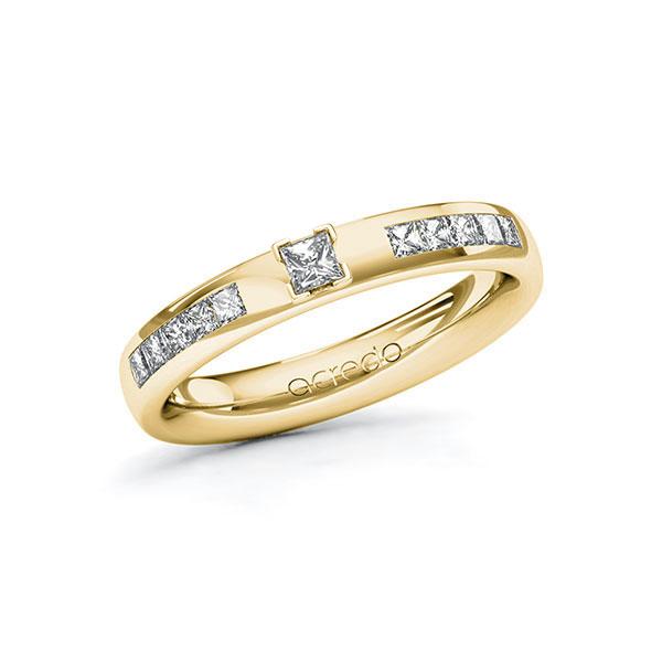 Verlobungsring in Gelbgold 585 mit zus. 0,4 ct. Prinzess-Diamant tw, si von acredo - A-ZWLUX-GG5-1R4EZTZ Verlobungsring in Gelbgold 585 mit zus. 0,4 ct. Prinzess-Diamant tw, si von acredo - A-ZWLUX-GG5-1R4EZTZ