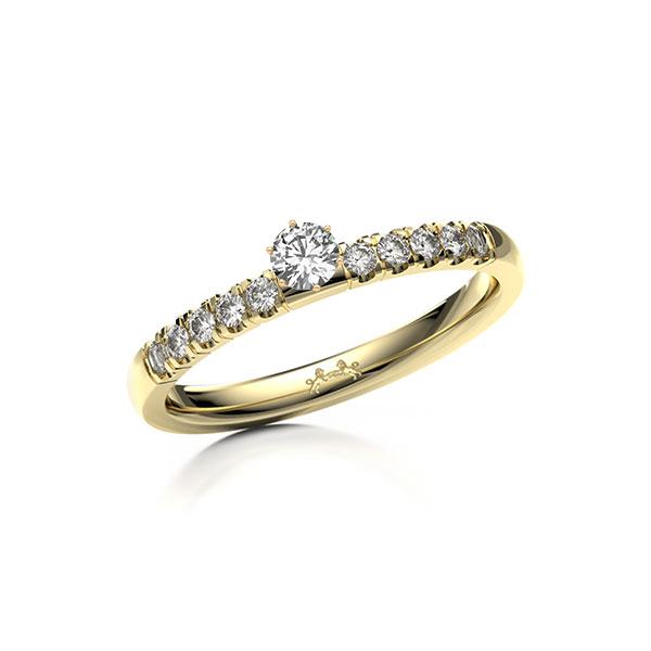 Verlobungsring in Gelbgold 585 Roségold 585 mit zus. 0,35 ct. Brillant tw, si von Steinberg - Q-13IVSL-GE5-1X6VJYZ Verlobungsring in Gelbgold 585 Roségold 585 mit zus. 0,35 ct. Brillant tw, si von Steinberg - Q-13IVSL-GE5-1X6VJYZ