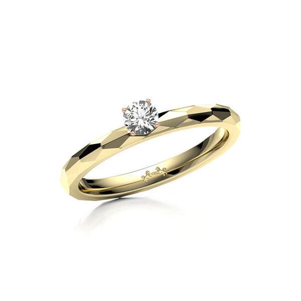 Verlobungsring in Gelbgold 585 Rotgold 585 mit zus. 0,2 ct. Brillant tw, si von Steinberg - Q-13J460-GR5-19V5V6Z Verlobungsring in Gelbgold 585 Rotgold 585 mit zus. 0,2 ct. Brillant tw, si von Steinberg - Q-13J460-GR5-19V5V6Z