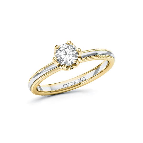 Verlobungsring in Gelbgold 585 Weißgold 585 mit 0,5 ct. Brillant tw, si von acredo - A-10U4P4-GWG5-1R7LETZ Verlobungsring in Gelbgold 585 Weißgold 585 mit 0,5 ct. Brillant tw, si von acredo - A-10U4P4-GWG5-1R7LETZ