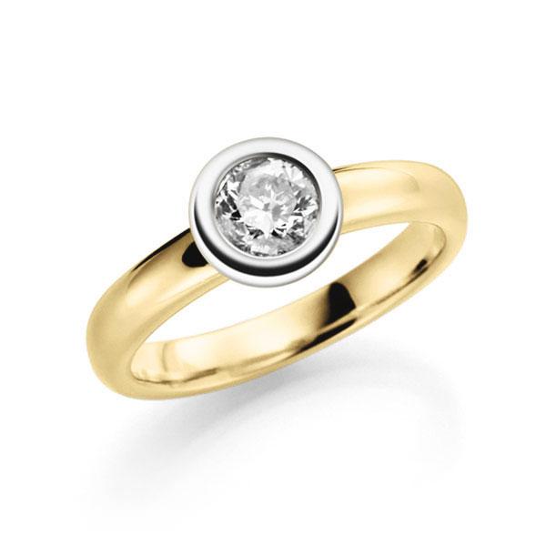 Verlobungsring in Gelbgold 585 Weißgold 585 mit 1 ct. Brillant tw, si von 123GOLD - E-2TPSH-GW5-1R7KAPZ Verlobungsring in Gelbgold 585 Weißgold 585 mit 1 ct. Brillant tw, si von 123GOLD - E-2TPSH-GW5-1R7KAPZ