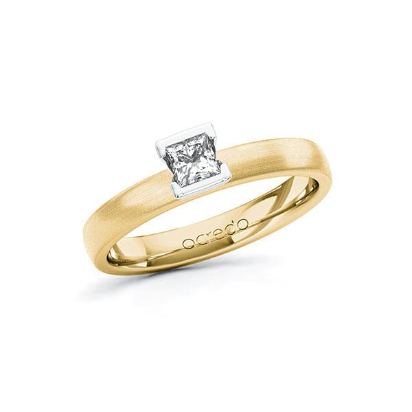Verlobungsring in Gelbgold 585 Weißgold 585 mit zus. 0,25 ct. Prinzess-Diamant tw, si von acredo - A-10G5D7-GW5-1R471TZ Verlobungsring in Gelbgold 585 Weißgold 585 mit zus. 0,25 ct. Prinzess-Diamant tw, si von acredo - A-10G5D7-GW5-1R471TZ