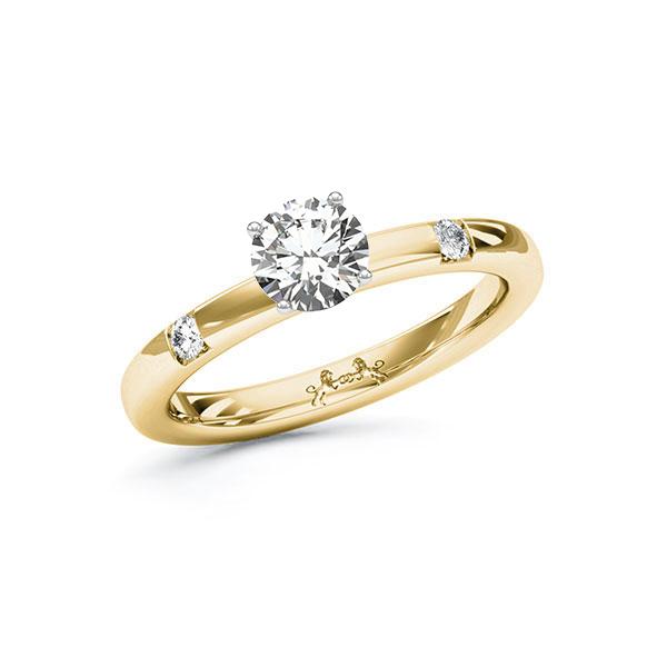 Verlobungsring in Gelbgold 585 Weißgold 750 mit 0,7 ct. + zus. 0,08 ct. Brillant tw, si von Steinberg - Q-ZT35Y-G5-1RQKUFZ Verlobungsring in Gelbgold 585 Weißgold 750 mit 0,7 ct. + zus. 0,08 ct. Brillant tw, si von Steinberg - Q-ZT35Y-G5-1RQKUFZ