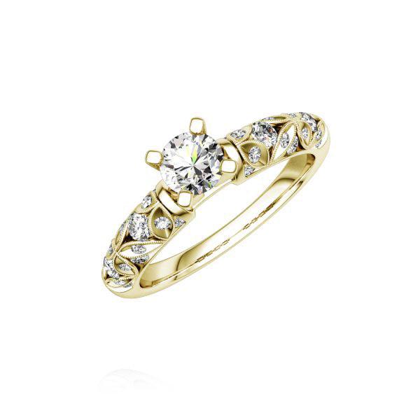 Verlobungsring in Gelbgold 750 mit 0,3 ct. + zus. 0,34 ct. Brillant tw, si tw, vs von Steinberg - Q-NKXH1-G7-1RF2G1Z Verlobungsring in Gelbgold 750 mit 0,3 ct. + zus. 0,34 ct. Brillant tw, si tw, vs von Steinberg - Q-NKXH1-G7-1RF2G1Z