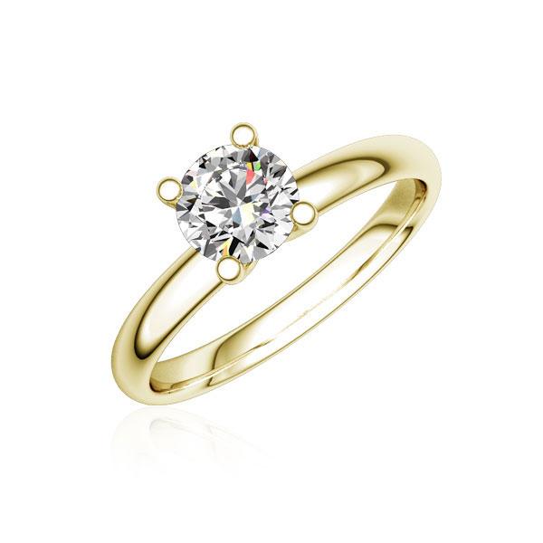 Verlobungsring in Gelbgold 750 mit 0,4 ct. Brillant tw, si von Steinberg - Q-J2VCG-G7-1R7K9JZ Verlobungsring in Gelbgold 750 mit 0,4 ct. Brillant tw, si von Steinberg - Q-J2VCG-G7-1R7K9JZ
