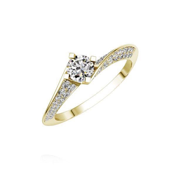 Verlobungsring in Gelbgold 750 mit 0,4 ct. + zus. 0,41 ct. Brillant tw, si tw, vs von Steinberg - Q-NKAGR-G7-1R8ZIBZ Verlobungsring in Gelbgold 750 mit 0,4 ct. + zus. 0,41 ct. Brillant tw, si tw, vs von Steinberg - Q-NKAGR-G7-1R8ZIBZ