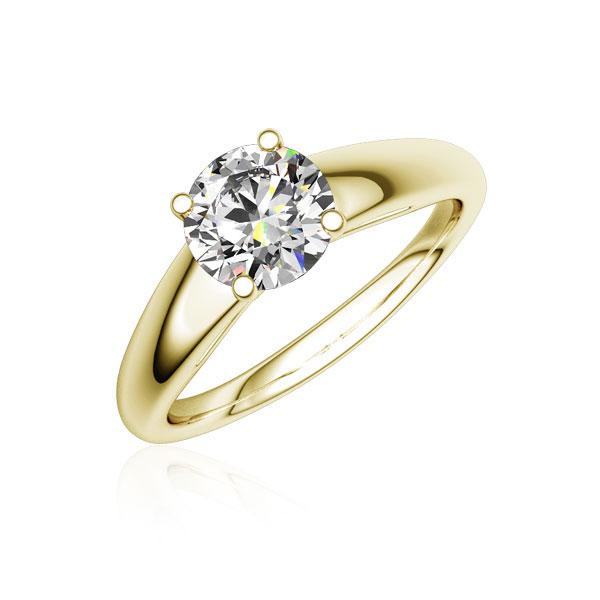 Verlobungsring in Gelbgold 750 mit 0,7 ct. Brillant tw, si von Steinberg - Q-J39GG-G7-1R7K9LZ Verlobungsring in Gelbgold 750 mit 0,7 ct. Brillant tw, si von Steinberg - Q-J39GG-G7-1R7K9LZ