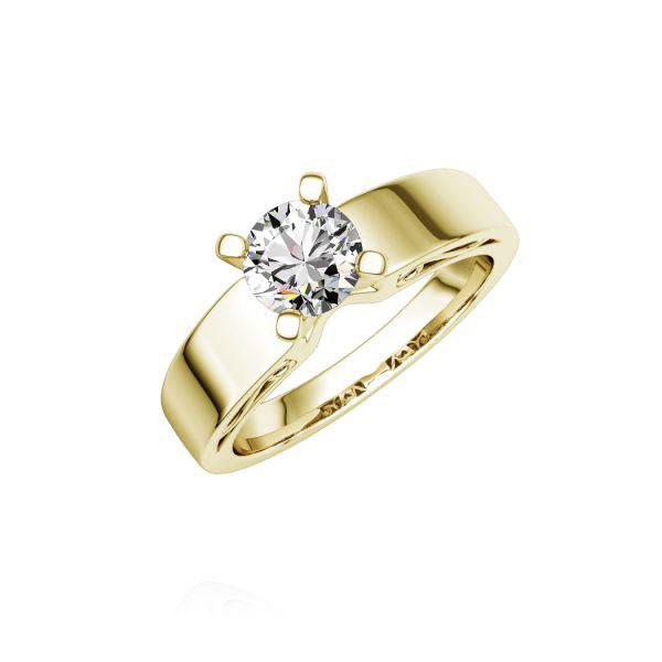 Verlobungsring in Gelbgold 750 mit 1 ct. Brillant tw, si von Steinberg - Q-M3EX6-G7-1R7K9MZ Verlobungsring in Gelbgold 750 mit 1 ct. Brillant tw, si von Steinberg - Q-M3EX6-G7-1R7K9MZ