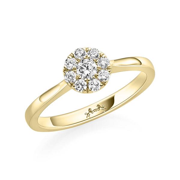 Verlobungsring in Gelbgold 750 mit zus. 0,26 ct. tw, vs von Steinberg - Q-11QL0D-G7-1U2KHXZ Verlobungsring in Gelbgold 750 mit zus. 0,26 ct. tw, vs von Steinberg - Q-11QL0D-G7-1U2KHXZ