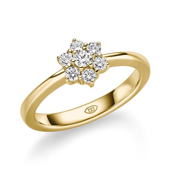 Verlobungsring in Gelbgold 750 mit zus. 0,4 ct. tw, vs - BD-11TYKH-G7-1U774MZ Verlobungsring in Gelbgold 750 mit zus. 0,4 ct. tw, vs - BD-11TYKH-G7-1U774MZ