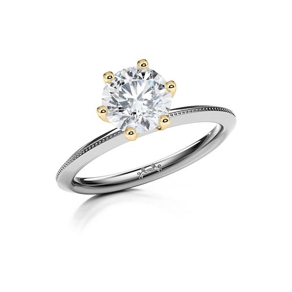 Verlobungsring in Graugold 585 Gelbgold 585 mit 0,7 ct. Brillant tw, si von Steinberg - Q-13J3JS-DG5-1R7KAKZ Verlobungsring in Graugold 585 Gelbgold 585 mit 0,7 ct. Brillant tw, si von Steinberg - Q-13J3JS-DG5-1R7KAKZ
