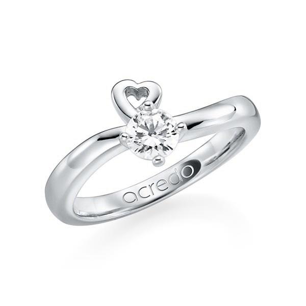 Verlobungsring in Platin 950 mit 0,5 ct. Brillant tw, si von acredo - A-F0RFW-W9-1R7K9KZ Verlobungsring in Platin 950 mit 0,5 ct. Brillant tw, si von acredo - A-F0RFW-W9-1R7K9KZ