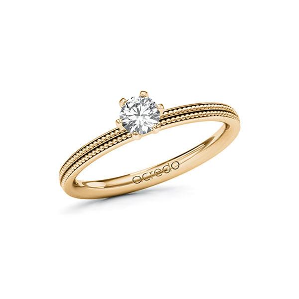 Verlobungsring in Roségold 585 mit 0,3 ct. Brillant tw, si von acredo - A-10ZGQA-EE5-1R7L8SZ Verlobungsring in Roségold 585 mit 0,3 ct. Brillant tw, si von acredo - A-10ZGQA-EE5-1R7L8SZ