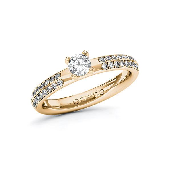Verlobungsring in Roségold 585 mit 0,3 ct. + zus. 0,288 ct. Brillant tw, si von acredo - A-10FL2Y-EE5-1REY98Z Verlobungsring in Roségold 585 mit 0,3 ct. + zus. 0,288 ct. Brillant tw, si von acredo - A-10FL2Y-EE5-1REY98Z