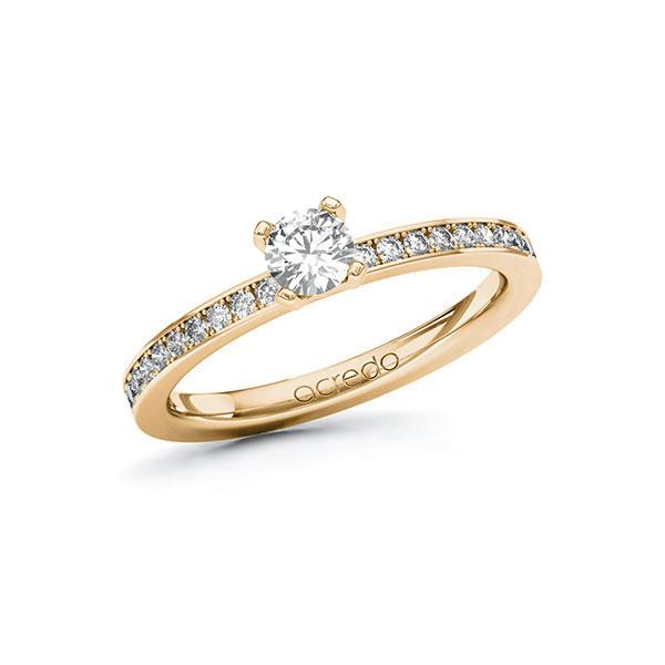 Verlobungsring in Roségold 585 mit 0,3 ct. + zus. 0,2 ct. Brillant tw, si von acredo - A-107MBN-EE5-1RDXM0Z Verlobungsring in Roségold 585 mit 0,3 ct. + zus. 0,2 ct. Brillant tw, si von acredo - A-107MBN-EE5-1RDXM0Z