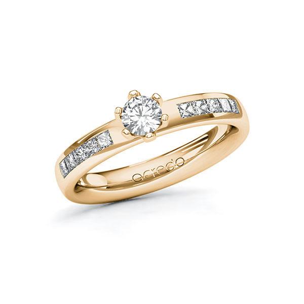 Verlobungsring in Roségold 585 mit 0,3 ct. + zus. 0,3 ct. Brillant tw, si von acredo - A-10G2ZH-EE5-1RGNEAZ Verlobungsring in Roségold 585 mit 0,3 ct. + zus. 0,3 ct. Brillant tw, si von acredo - A-10G2ZH-EE5-1RGNEAZ