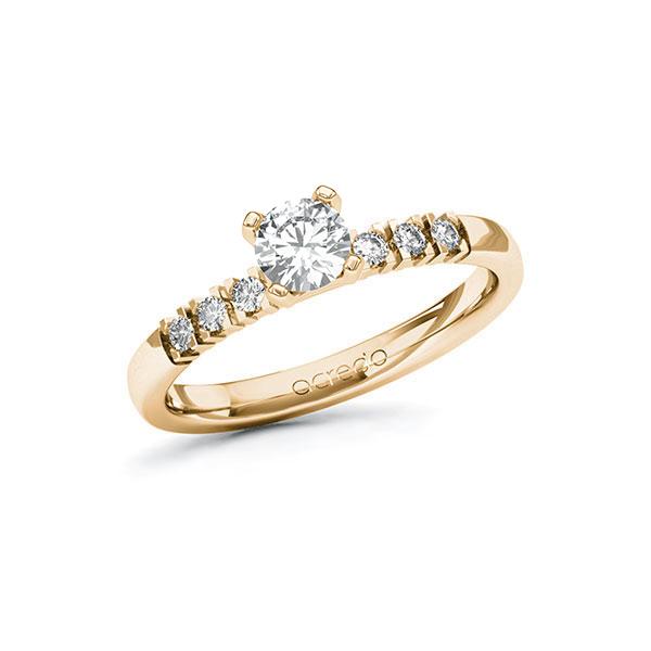 Verlobungsring in Roségold 585 mit 0,4 ct. + zus. 0,12 ct. Brillant tw, si von acredo - A-101ZDZ-EE5-1RDWSMZ Verlobungsring in Roségold 585 mit 0,4 ct. + zus. 0,12 ct. Brillant tw, si von acredo - A-101ZDZ-EE5-1RDWSMZ