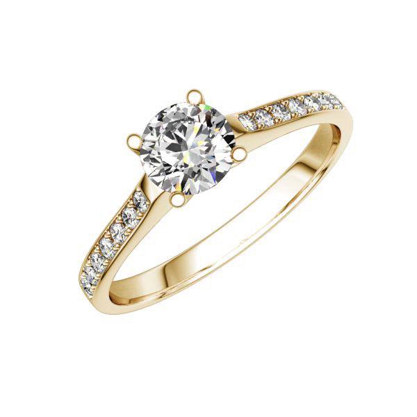 Verlobungsring in Roségold 585 mit 0,4 ct. + zus. 0,14 ct. Brillant tw, si von 123gold - E-S99TG-E5-1R7KSNZ Verlobungsring in Roségold 585 mit 0,4 ct. + zus. 0,14 ct. Brillant tw, si von 123gold - E-S99TG-E5-1R7KSNZ